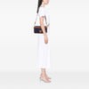 Fendi Zucca Embroidered Denim Baguette Satchel Secondhand