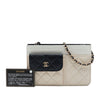 Chanel CC Tricolor Quilted Goatskin Multi Pocket Wallet On Chain Secondhand