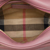 Burberry Small House Check Canvas Trimmed Grained Calfskin Buckle Crossbody Secondhand