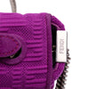Fendi Zucca Embossed Technical Fabric Chain Midi Baguette Secondhand