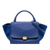 Celine Small Calfskin and Suede Trapeze Satchel Secondhand