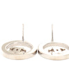 Chanel CC Brass and Strass Round Push Back Earrings Secondhand