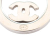 Chanel CC Brass and Strass Round Push Back Earrings Secondhand