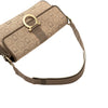 Ferragamo Gancini Canvas Shoulder Bag Secondhand