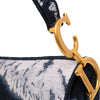 Dior Canvas Embroidered Tie Dye Saddle Bag Secondhand