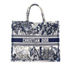 Dior Large Canvas Embroidered Palm Tree Toile De Jouy Book Tote Secondhand