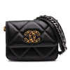 Chanel Lambskin 19 Flap Coin Purse With Chain Secondhand
