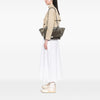 Celine Medium Calfskin and Suede Trapeze Satchel Secondhand
