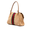 Gucci Medium Suede Web Horsebit Paparazzo Top Handle Bag Secondhand