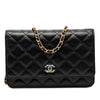 Chanel CC Quilted Lambskin Mosaic Wallet On Chain Secondhand
