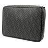 Fendi Zucca Coated Canvas Surfing Astronaut Clutch Secondhand