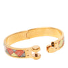 Hermès Narrow Bolduc au Carre Enamel Hinge Bracelet PM Secondhand