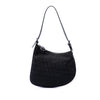 Fendi Zucchino Canvas Oyster Shoulder Bag Secondhand
