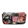 Secondhand Chanel Medium Printed Nylon and Jersey Patchwork Single Flap