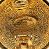 Chanel Gold Plated CC Quilted Clip on Earrings Secondhand
