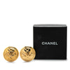 Chanel Gold Plated CC Quilted Clip on Earrings Secondhand