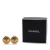 Secondhand Chanel Gold Plated CC Round Clip On Earrings