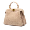 Fendi Small Shearling Peekaboo ISeeU Satchel Secondhand