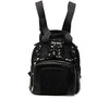 Miu Miu Leather Trimmed Matelasse Crystal Embellished Nylon Backpack Secondhand