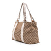 Secondhand Gucci Medium GG Canvas Bamboo Libeccio Tote