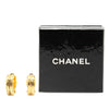 Secondhand Chanel Gold Plated CC Hoop Clip on Earrings