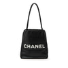 Chanel Lambskin Embossed Camellia Logo Tote Secondhand