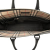 Burberry Check Embossed Trimmed Leather Business Bag Secondhand