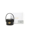 Dior Floral Embossed Calfskin CD Logo Vanity Bag Secondhand