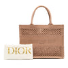 Dior Medium Embroidered Mesh Book Tote Secondhand