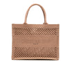 Dior Medium Embroidered Mesh Book Tote Secondhand