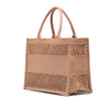 Dior Medium Embroidered Mesh Book Tote Secondhand