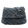 Chanel Paris Moscou Bubble Quilted Velvet Flap Secondhand