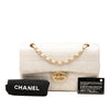 Chanel New Travel Line Medium Metallic Nylon Single Flap Secondhand