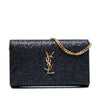 Saint Laurent Glitter Monogram Kate Wallet on Chain Secondhand