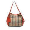 Burberry Small Haymarket Check Canvas and Leather Canterbury Tote Secondhand