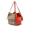 Burberry Small Haymarket Check Canvas and Leather Canterbury Tote Secondhand