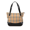 Burberry Haymarket Check Canvas Handbag Secondhand
