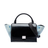 Celine Small Bicolor Leather Trapeze Satchel Secondhand