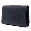 Saint Laurent Medium Croc Embossed Leather Kate Tassel Crossbody Secondhand