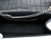 Saint Laurent Medium Croc Embossed Leather Kate Tassel Crossbody Secondhand
