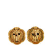 Chanel Gold Plated Faux Pearl Flower Clip On Earrings Secondhand