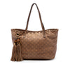 Gucci Medium Guccissima Bamboo Tassel Tote Secondhand