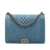 Chanel Large Quilted Denim Boy Flap Secondhand