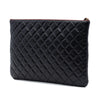 Chanel Large Quilted Caviar O Case Clutch Secondhand