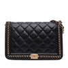 Chanel Quilted Calfskin Chain Around Boy Wallet On Chain Secondhand