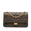 Chanel Reissue 2.55 Quilted Metallic Lambskin Double Flap 226 Secondhand