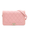 Chanel Quilted Caviar Boy Wallet on Chain Secondhand
