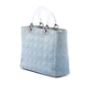 Dior Large Denim Cannage Acrylic Handles Lady Dior Secondhand