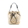 Chanel CC Suede Wild Stitch Bucket Bag Secondhand