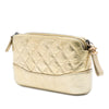 Chanel Quilted Metallic Aged Calfskin Gabrielle Clutch With Chain Secondhand